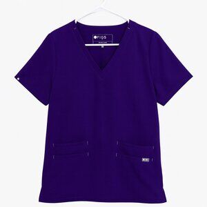 Figs Purple Technical Collection‎ Scrub Top